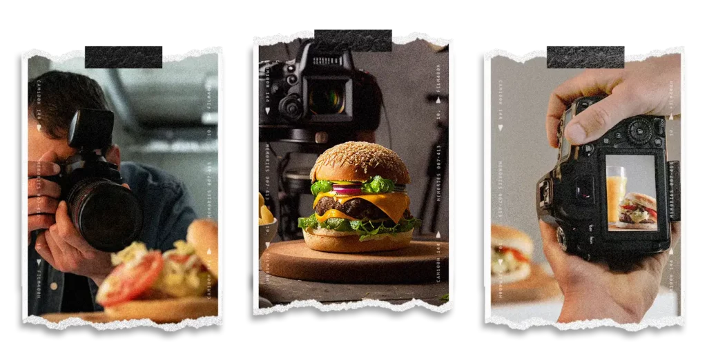 Les étapes d'un shooting photo pour burger snack